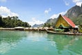 Bamboo floating resort